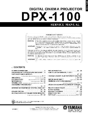 Service manual Yamaha DPX-1100 ― Manual-Shop.ru