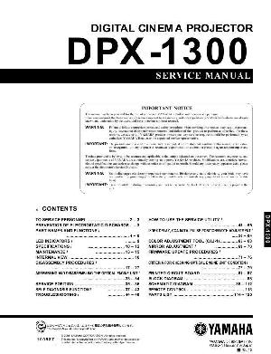 Сервисная инструкция Yamaha DPX-1300 ― Manual-Shop.ru