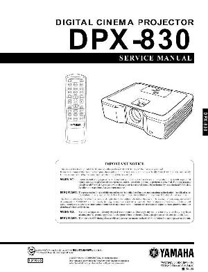 Сервисная инструкция Yamaha DPX-830 ― Manual-Shop.ru