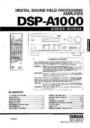 Сервисная инструкция Yamaha DSP-A1000 ― Manual-Shop.ru