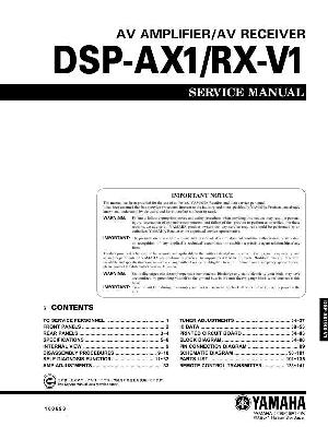 Service manual Yamaha DSP-AX1 ― Manual-Shop.ru