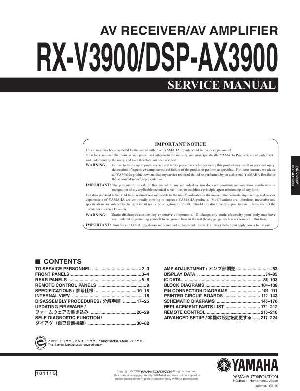 Сервисная инструкция Yamaha DSP-AX3900 ― Manual-Shop.ru