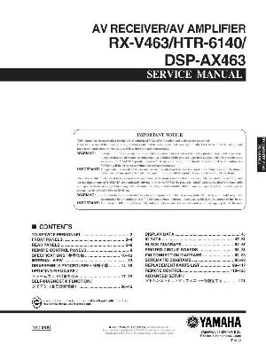 Сервисная инструкция Yamaha DSP-AX463 ― Manual-Shop.ru