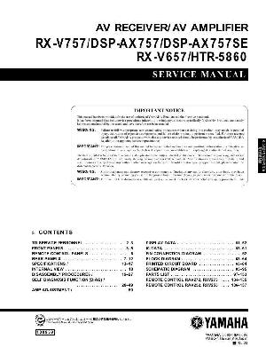 Сервисная инструкция Yamaha DSP-AX757, DSP-AX757SE ― Manual-Shop.ru