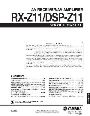 Service manual Yamaha DSP-Z11, RX-Z11 ― Manual-Shop.ru