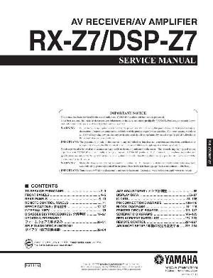 Сервисная инструкция Yamaha DSP-Z7, RX-Z7 ― Manual-Shop.ru