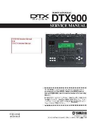 Сервисная инструкция Yamaha DTX900 ― Manual-Shop.ru