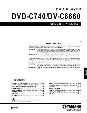 Сервисная инструкция Yamaha DVD-C740, DV-C6660  ― Manual-Shop.ru