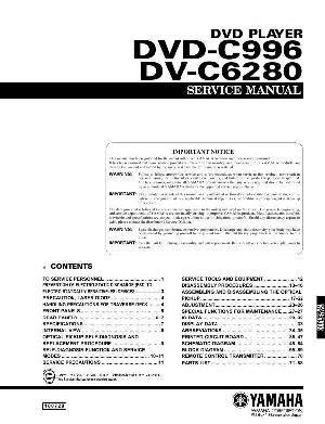 Сервисная инструкция Yamaha DVD-C996, DV-C6280  ― Manual-Shop.ru