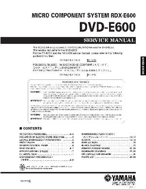 Сервисная инструкция Yamaha DVD-E600 ― Manual-Shop.ru