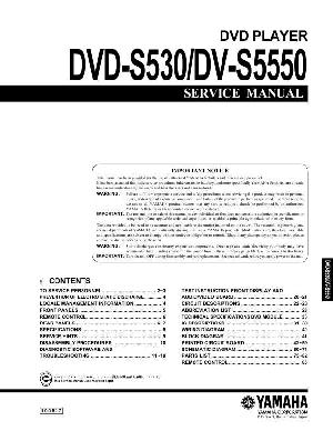 Сервисная инструкция Yamaha DVD-S530, DV-S5550  ― Manual-Shop.ru