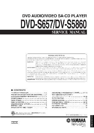 Сервисная инструкция Yamaha DVD-S657, DV-S5860  ― Manual-Shop.ru