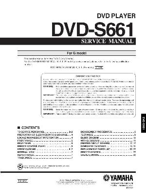 Сервисная инструкция Yamaha DVD-S661 ― Manual-Shop.ru