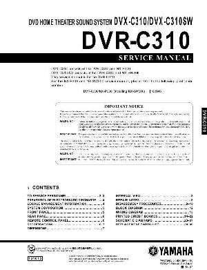 Сервисная инструкция Yamaha DVR-C310, DVX-C310 SW ― Manual-Shop.ru