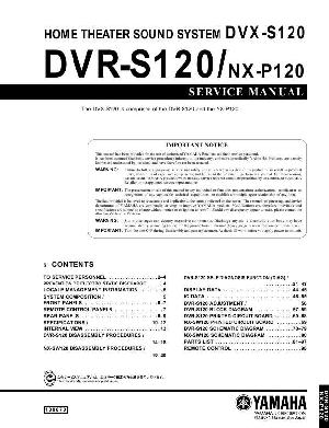 Service manual Yamaha DVR-S120, DVX-S120, NX-P120 ― Manual-Shop.ru