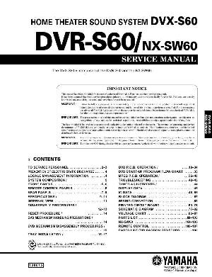 Service manual Yamaha DVR-S60, DVX-S60  ― Manual-Shop.ru