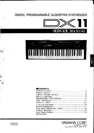 Сервисная инструкция Yamaha DX-11 ― Manual-Shop.ru