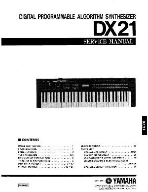 Service manual Yamaha DX-21 ― Manual-Shop.ru