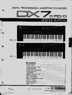 Сервисная инструкция Yamaha DX-7II, FD ― Manual-Shop.ru