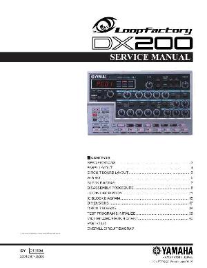 Сервисная инструкция Yamaha DX200 ― Manual-Shop.ru