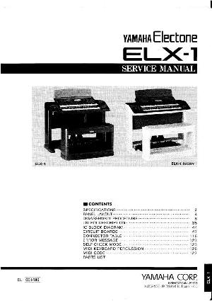 Сервисная инструкция Yamaha ELX-1  ― Manual-Shop.ru