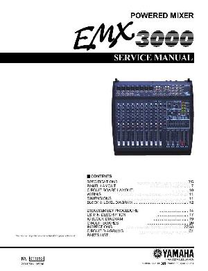 Сервисная инструкция Yamaha EMX-3000 ― Manual-Shop.ru