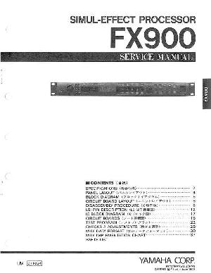 Сервисная инструкция Yamaha FX900 ― Manual-Shop.ru