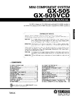 Сервисная инструкция Yamaha GX-505 VCD ― Manual-Shop.ru