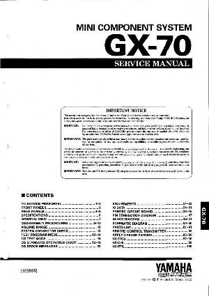 Сервисная инструкция Yamaha GX-70 ― Manual-Shop.ru