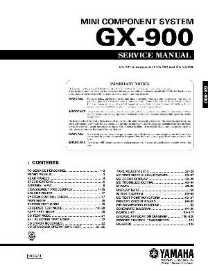 Сервисная инструкция Yamaha GX-900  ― Manual-Shop.ru