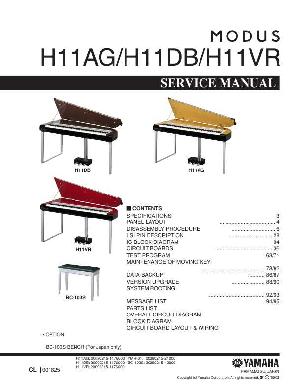 Сервисная инструкция Yamaha H11AG, H11DB, H11VR  ― Manual-Shop.ru