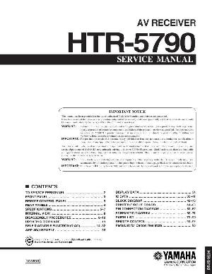 Сервисная инструкция Yamaha HTR-5790  ― Manual-Shop.ru