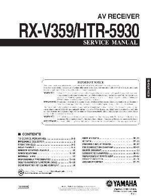 Сервисная инструкция Yamaha HTR-5930 ― Manual-Shop.ru