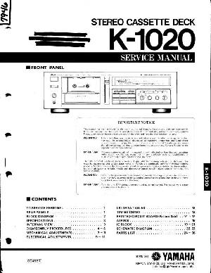 Service manual Yamaha K-1020 ― Manual-Shop.ru