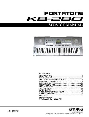 Service manual Yamaha KB-280 ― Manual-Shop.ru