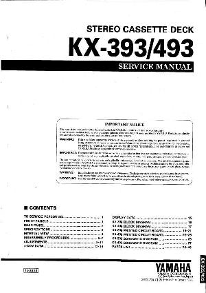 Сервисная инструкция Yamaha KX-393, KX-493 ― Manual-Shop.ru