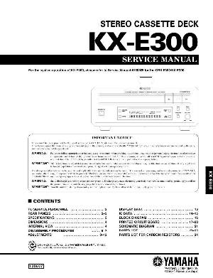 Сервисная инструкция Yamaha KX-E300 ― Manual-Shop.ru