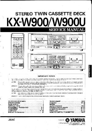 Сервисная инструкция Yamaha KX-W900, KX-W900U ― Manual-Shop.ru