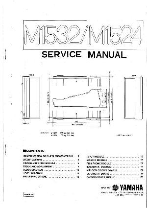 Сервисная инструкция Yamaha M1524, M1532 ― Manual-Shop.ru