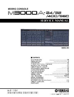 Service manual Yamaha M3000A ― Manual-Shop.ru