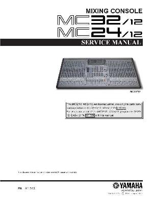 Сервисная инструкция Yamaha MC24-12, MC32-12 ― Manual-Shop.ru