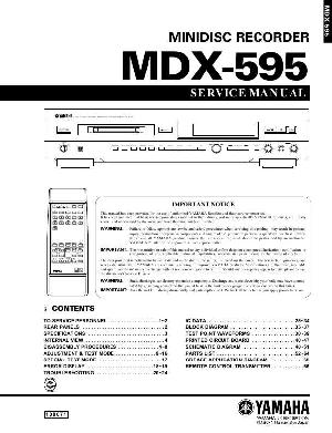 Service manual Yamaha MDX-595  ― Manual-Shop.ru