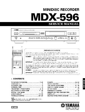 Сервисная инструкция Yamaha MDX-596 ― Manual-Shop.ru