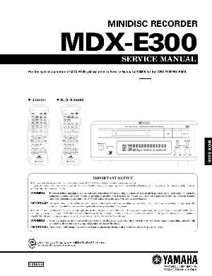 Сервисная инструкция Yamaha MDX-E300  ― Manual-Shop.ru