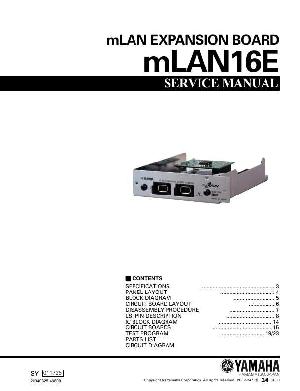 Сервисная инструкция Yamaha MLAN16E ― Manual-Shop.ru