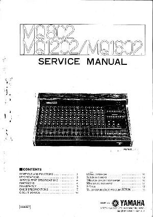 Сервисная инструкция Yamaha MQ802, MQ1202, MQ1602 ― Manual-Shop.ru