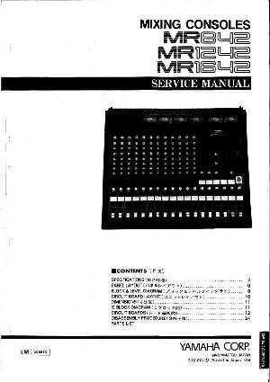 Service manual Yamaha MR842, MR1242, MR1642 ― Manual-Shop.ru
