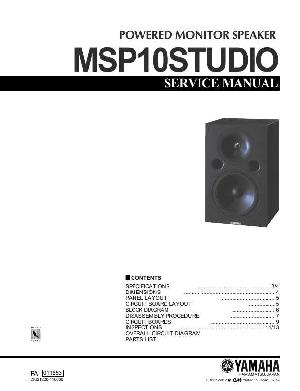 Сервисная инструкция Yamaha MSP10STUDIO ― Manual-Shop.ru
