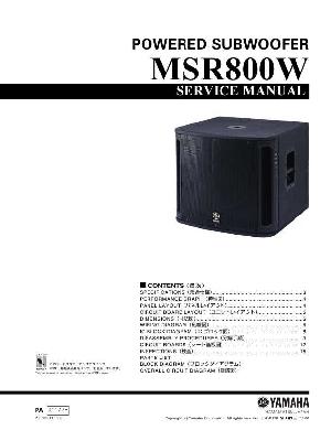 Сервисная инструкция Yamaha MSR800W ― Manual-Shop.ru