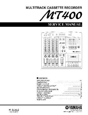 Сервисная инструкция Yamaha MT400 ― Manual-Shop.ru